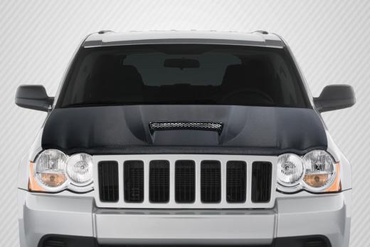 Carbon Fiber SRT-8 Style Hood 05-10 Jeep Grand Cherokee - Click Image to Close